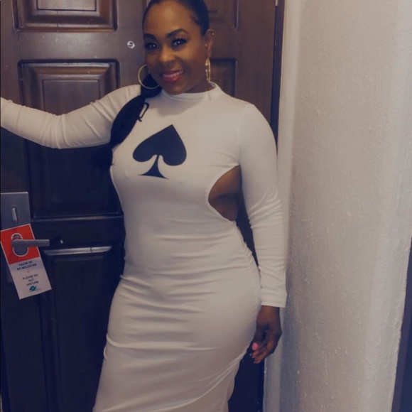 ❤️LAST ONE❤️ 3XL Queen of Spades ♠️ Backless Dress - Picture 1 of 3